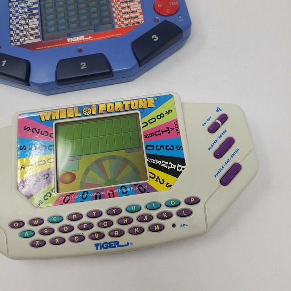 Wheel of Fortune & Jeopardy Handheld Games 1995 2001 Tiger Electronics - Picture 3 of 6